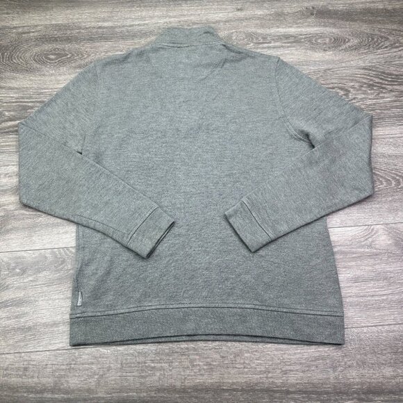 Ted Baker London 'Valerio' Quarter Zip Pullover Mens 4 Large Gray Sweater Preppy - Picture 6 of 13